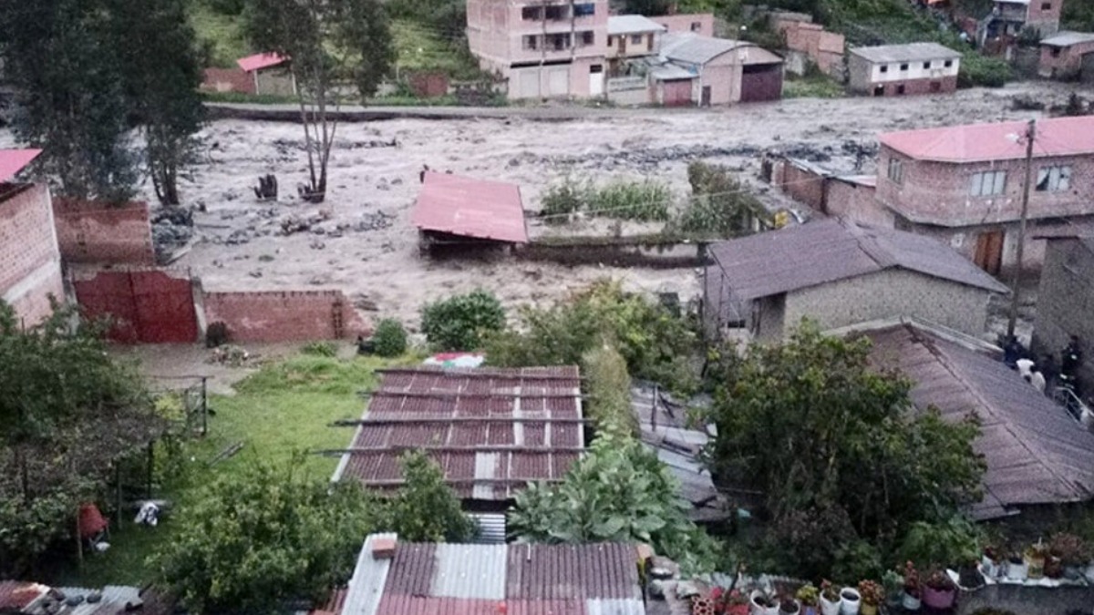 Desastre en Quime por el desborde de dos ríos. Foto: URGENTE.BO