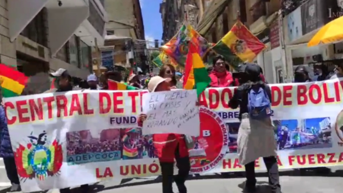 Loa gremiales se movilizaron exigiendo la derogación de la confiscación de productos. Foto: Internet