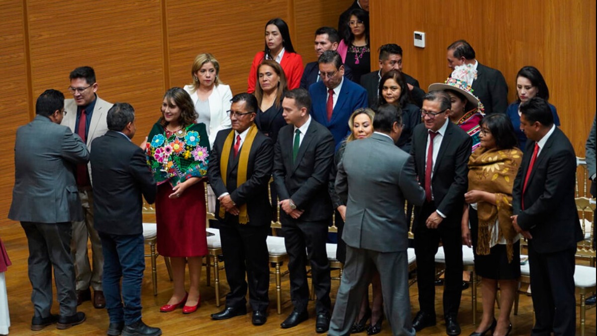 Posesión de los nuevos magistrados del Órgano Judicial y del TCP. Foto: Internet