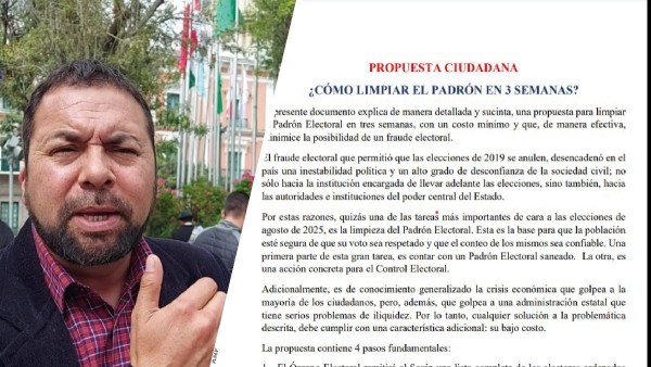 Elecciones: Ciudadanos presentan al TSE un plan para sanear el Padrón Electoral en tres semanas