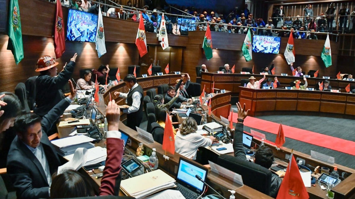 Sesión de la Cámara de Senadores. Foto: Senado