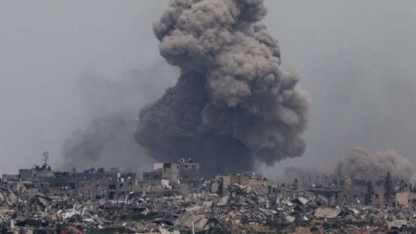 Bombardeos israelíes en la Franja de Gaza.