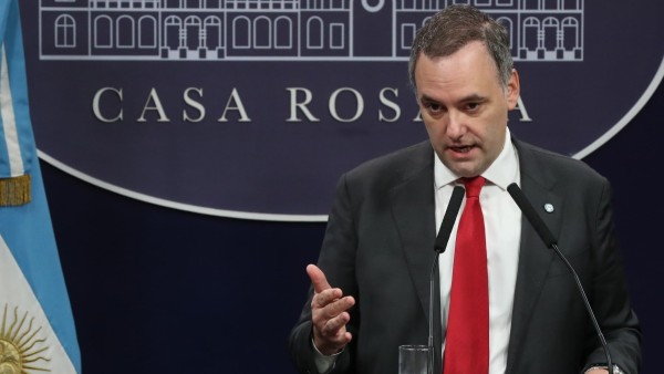El portavoz del Gobierno de Argentina, Manuel Adorni.