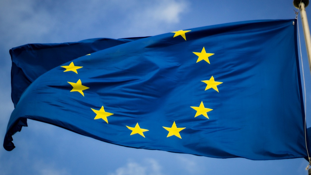 Bandera de la Unión Europea.