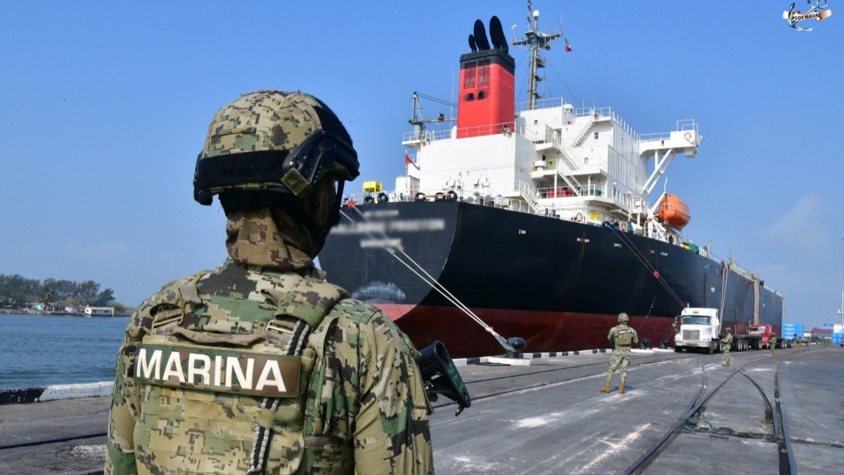Barco con diésel de contrabando incautado en México.  Foto: SECRETARÍA DE MARINA DE MÉXICO