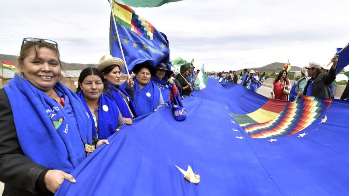 Bartolinas, grupo afín al masismo, apoyó la política marítima del los gobiernos del MAS.