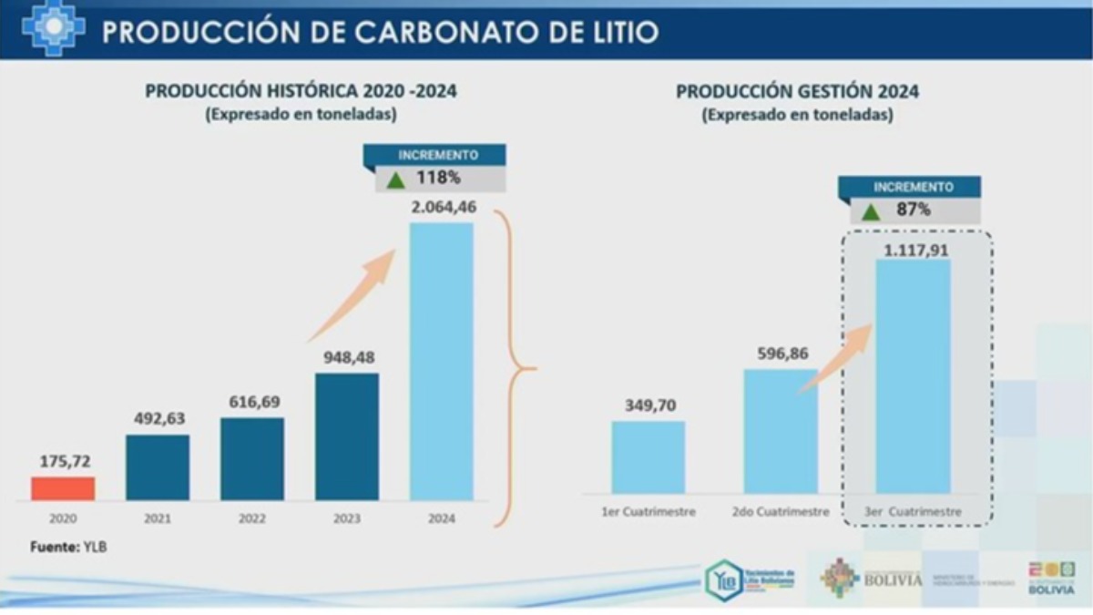 Cuadros presentados por YLB. Foto: Captura