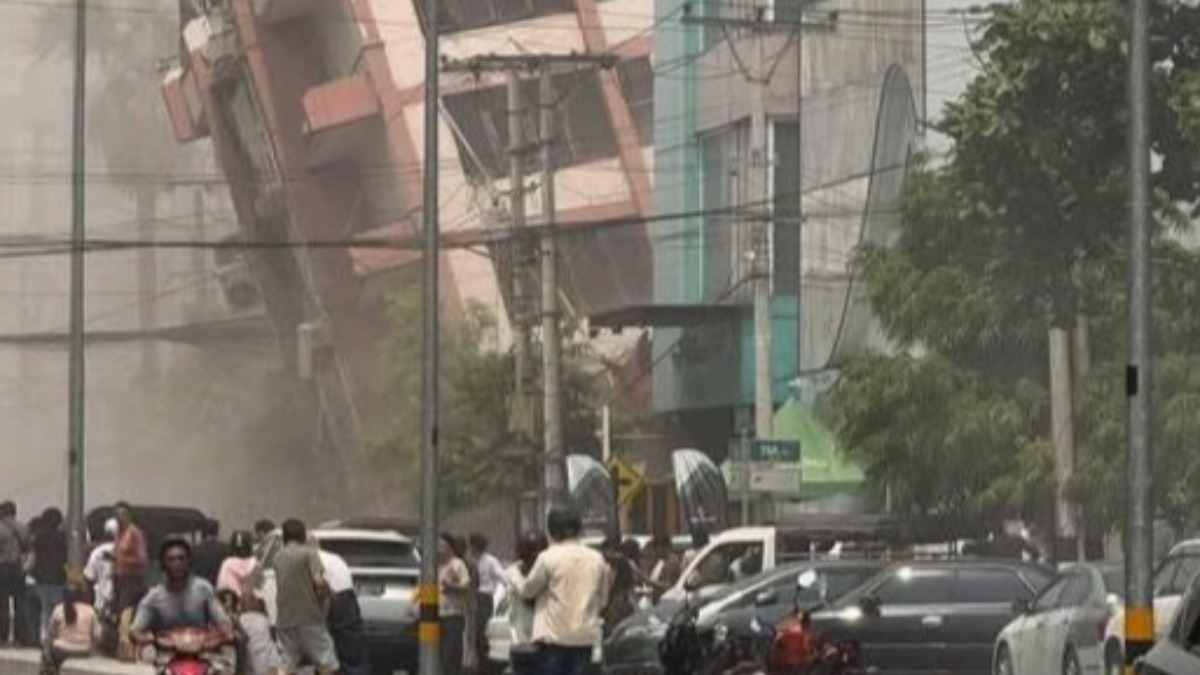 El estado de los edificios tras el sismo en Birmania.