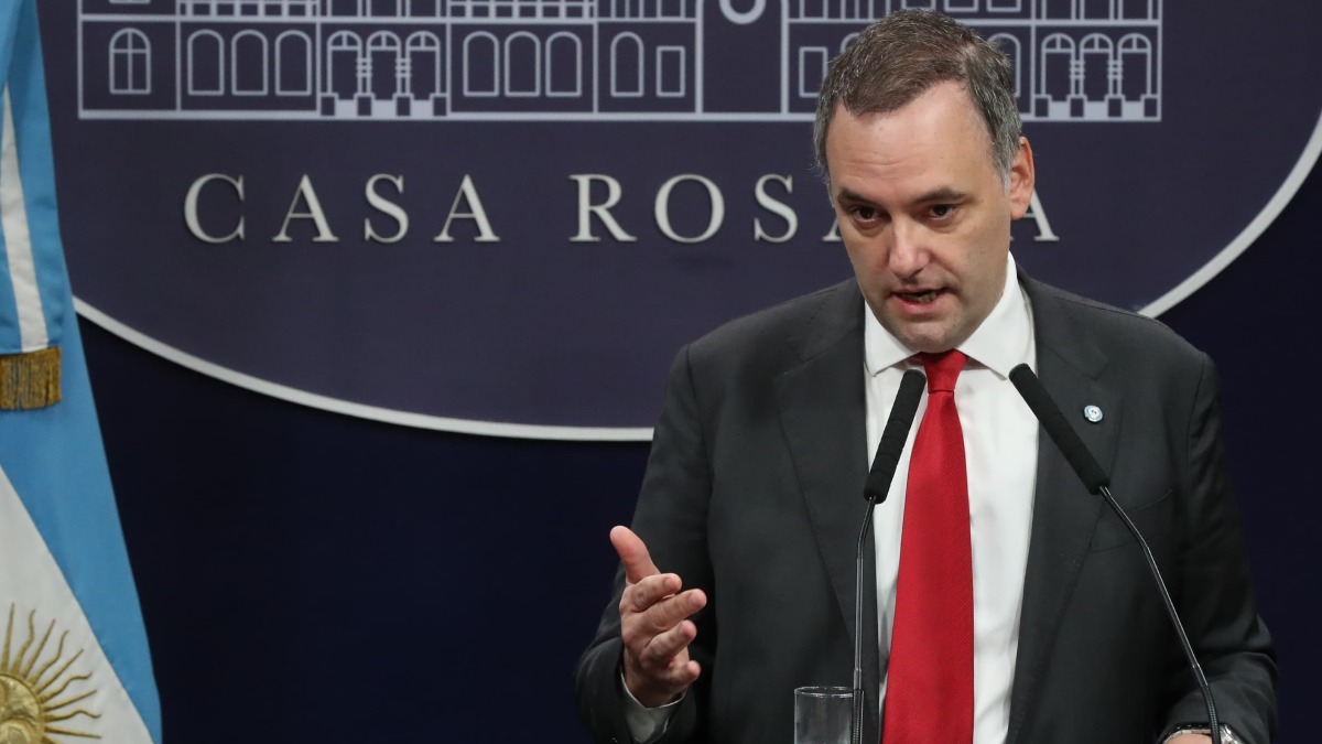 El portavoz del Gobierno de Argentina, Manuel Adorni.