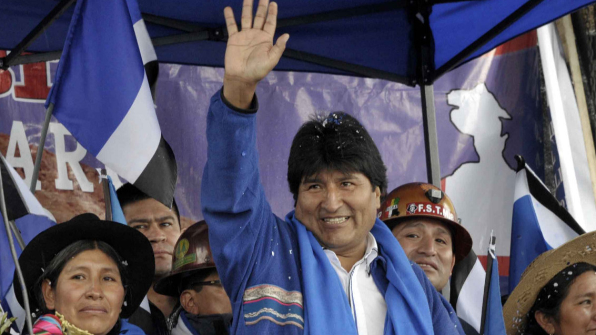 Evo Morales en el pasado en una campaña electoral. Foto: Archivo ANF