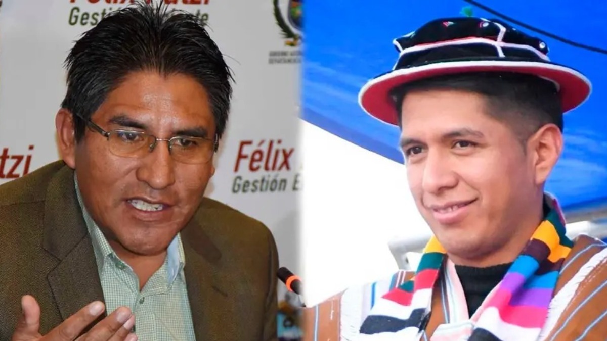 Féliz Patzi y Andrónico Rodríguez. Foto: Opinión