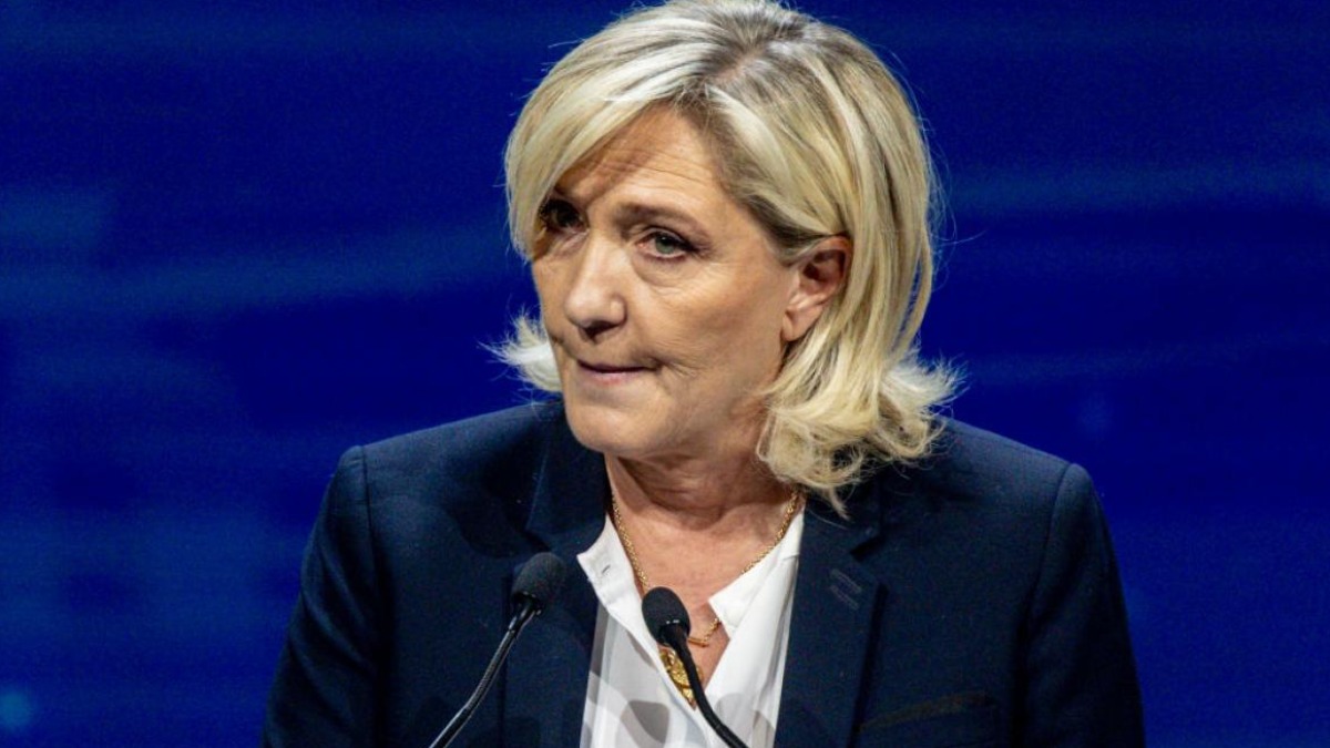 La líder de Agrupación Nacional (AN), Marine Le Pen.