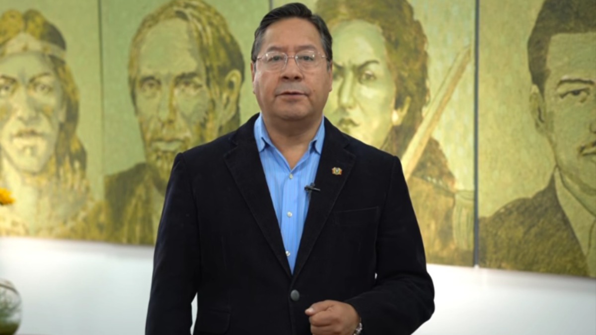 Presidente Luis Arce. Foto: Captura