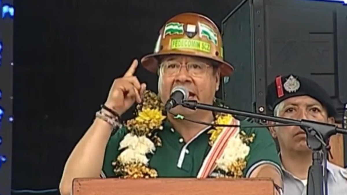 Presidente Luis Arce. Foto: Captura
