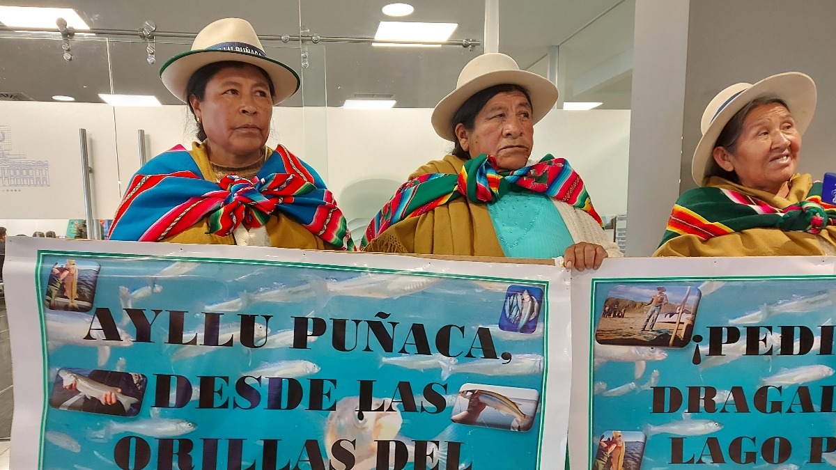 Representantes de pueblos indígenas de La Paz, Oruro y Potosí. Foto: ANF