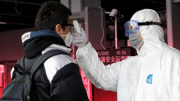 Control anticovid en China durante la pandemia de 2020.