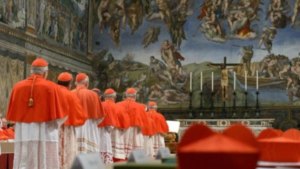 El Cónclave en la Capilla Sixtina.  Foto: Vatican News