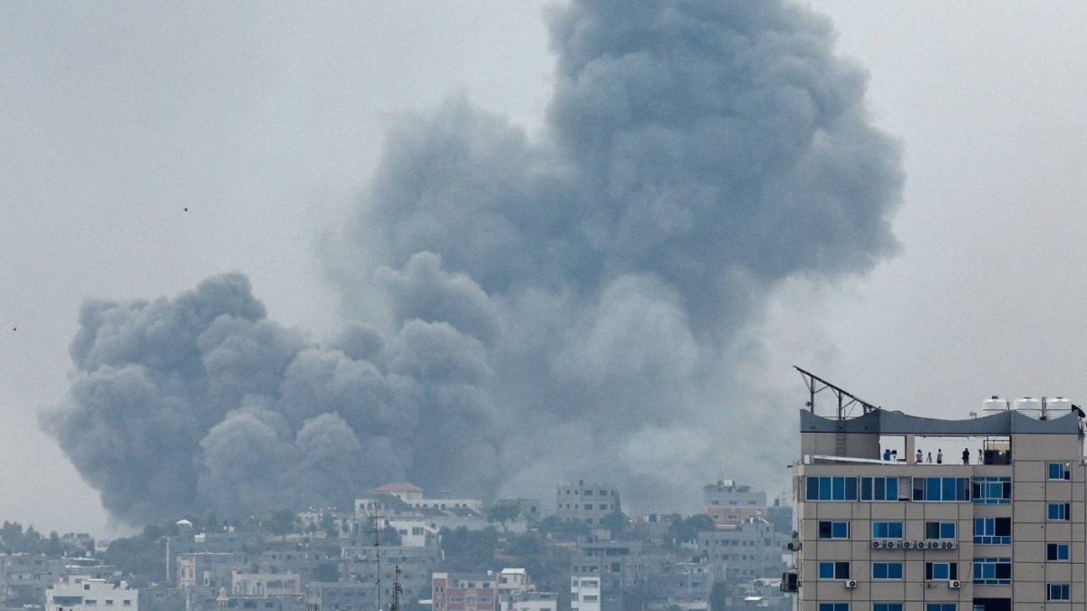 Bombardeos israelíes en la Franja de Gaza.