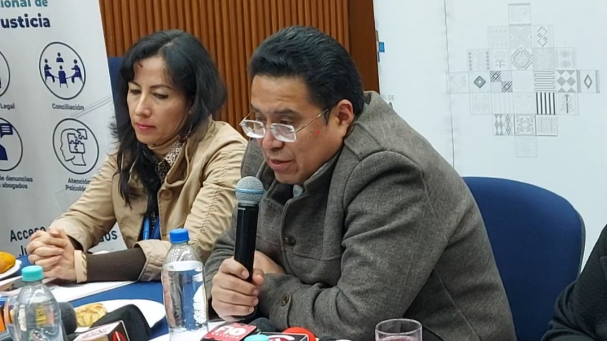 Cesar Siles, ministro de Justicia. Foto: ANF