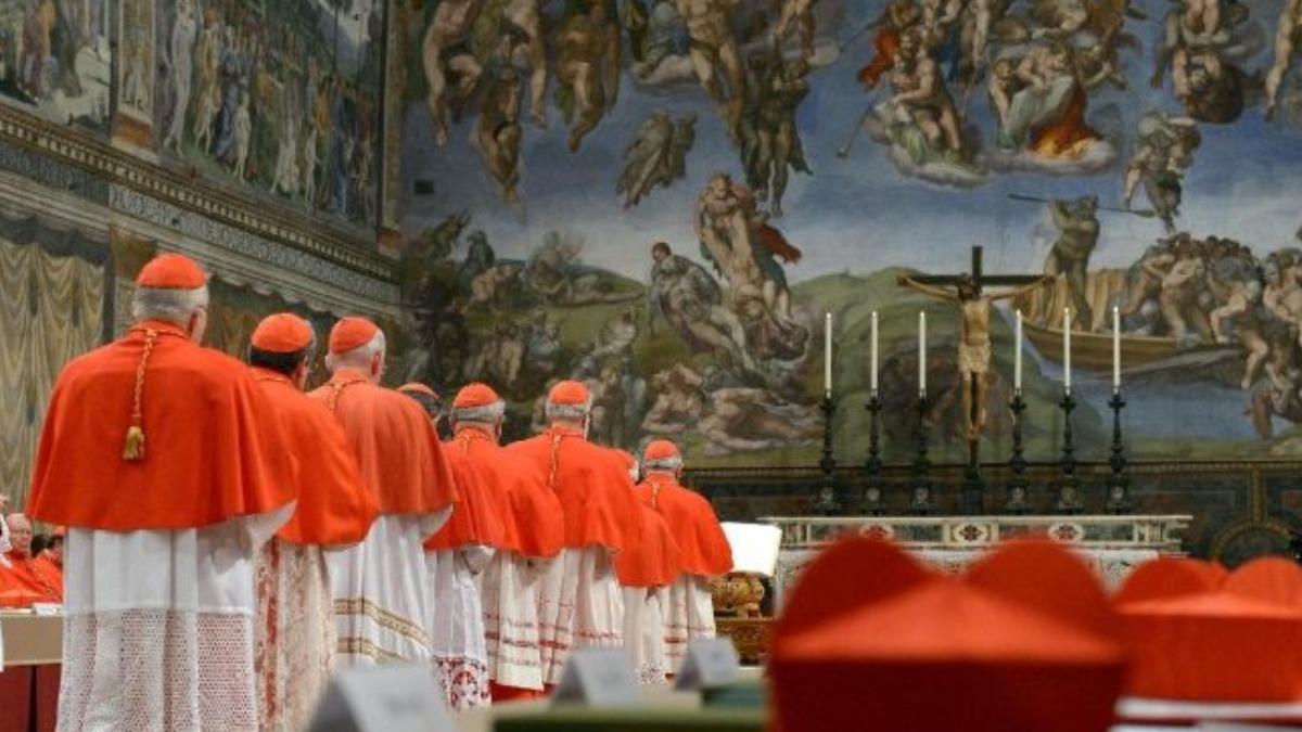 El Cónclave en la Capilla Sixtina.  Foto: Vatican News