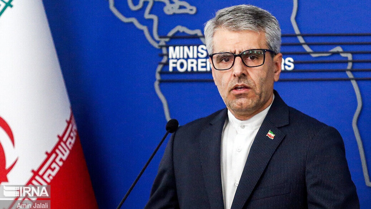 El portavoz del Ministerio de Exteriores iraní, Esmaeil Baqaei.