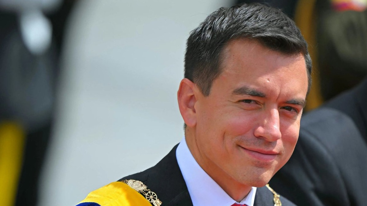El presidente de Ecuador, Daniel Noboa.