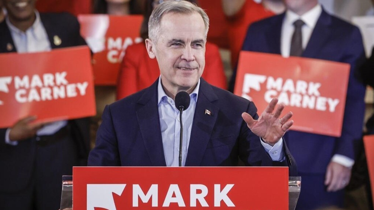 El primer ministro de Canadá y candidato a las elecciones por el Partido Liberal, Mark Carney.