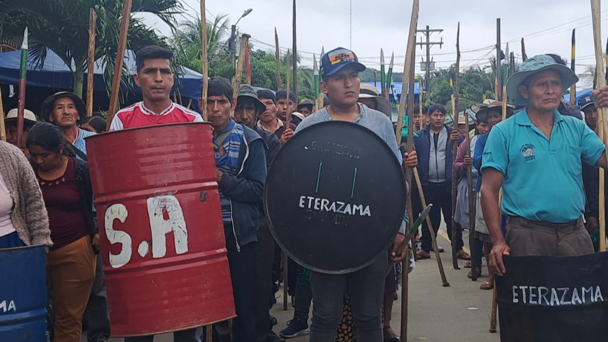 evistas movilizados para defender a Evo Morales y su candidatura. Foto: RKC