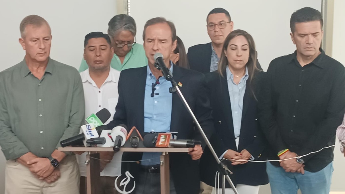 Jorge Tuto Quiroga, precandidato por  Libre 21. Foto: DTV