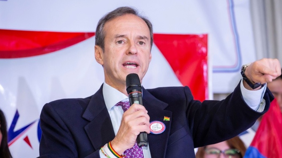 Jorge Tuto Quiroga, precandidato presidencial por la Alianza Libre. Foto/RRSS
