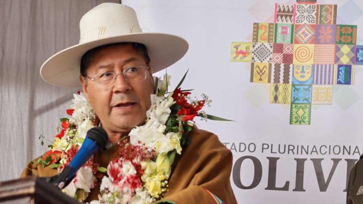 Luis Arce, presidente de Bolivia. Foto: ABI