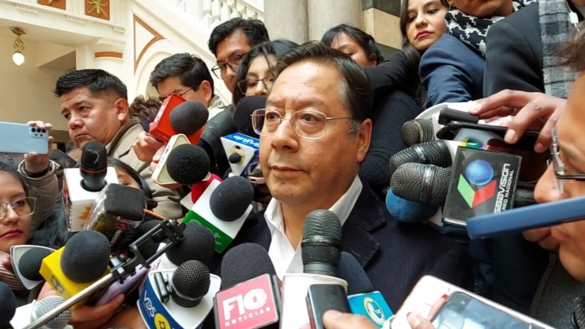 Luis Arce, presidente de Bolivia. Foto: ANF