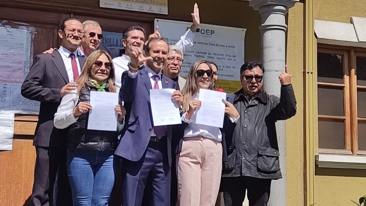 Registro de la alianza Libre que impulsa la candidatura de Jorge Tuto Quiroga. Foto: Internet