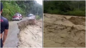 Lluvias provocan derrumbes en carretera Cochabamba – Santa Cruz y en Caranavi se lleva parte de la plataforma