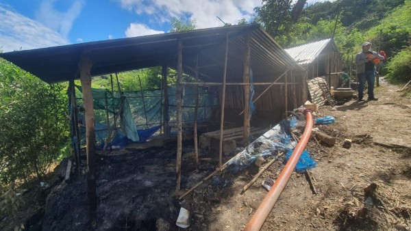 Campamento minero en Coripata. Foto: AJAM