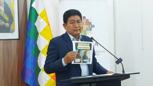 Edgar Montaño, ministro de Obras. Foto: ANF