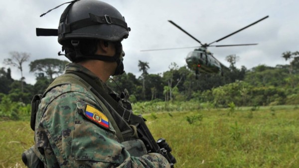 Un militar ecuatoriano.