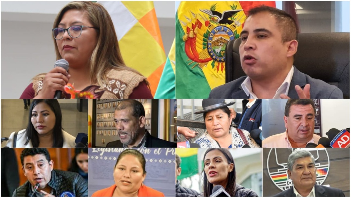 Algunos de los parlamentarios que repostularán. Foto: ANF