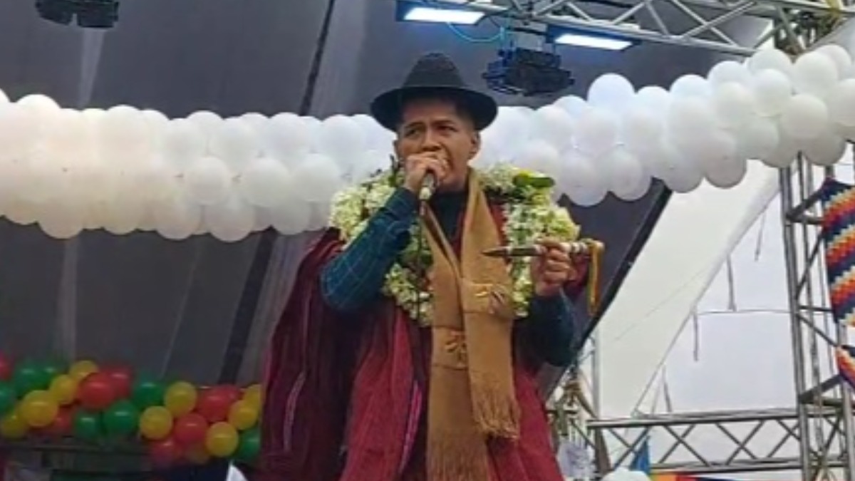 Andrónico Rodríguez en El Alto
