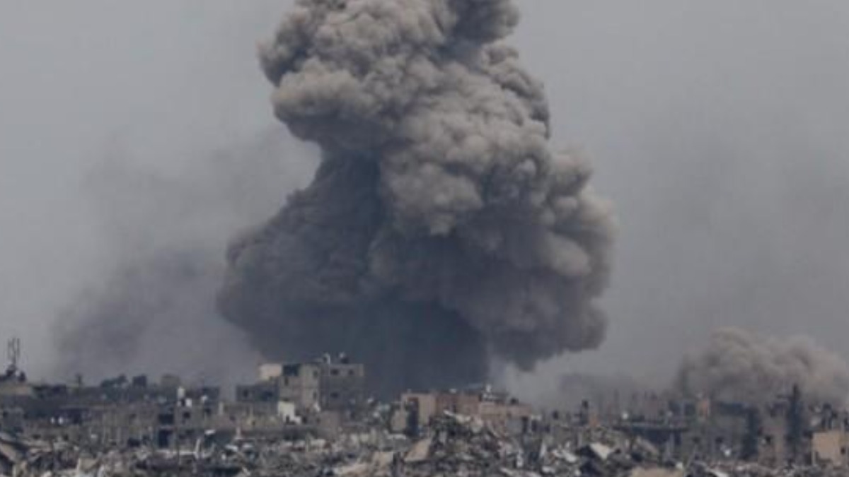 Bombardeos israelíes en la Franja de Gaza.