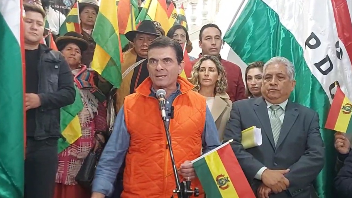Candidato presidencial por el PDC, Rodrigo Paz Pereira. Foto: Erbol