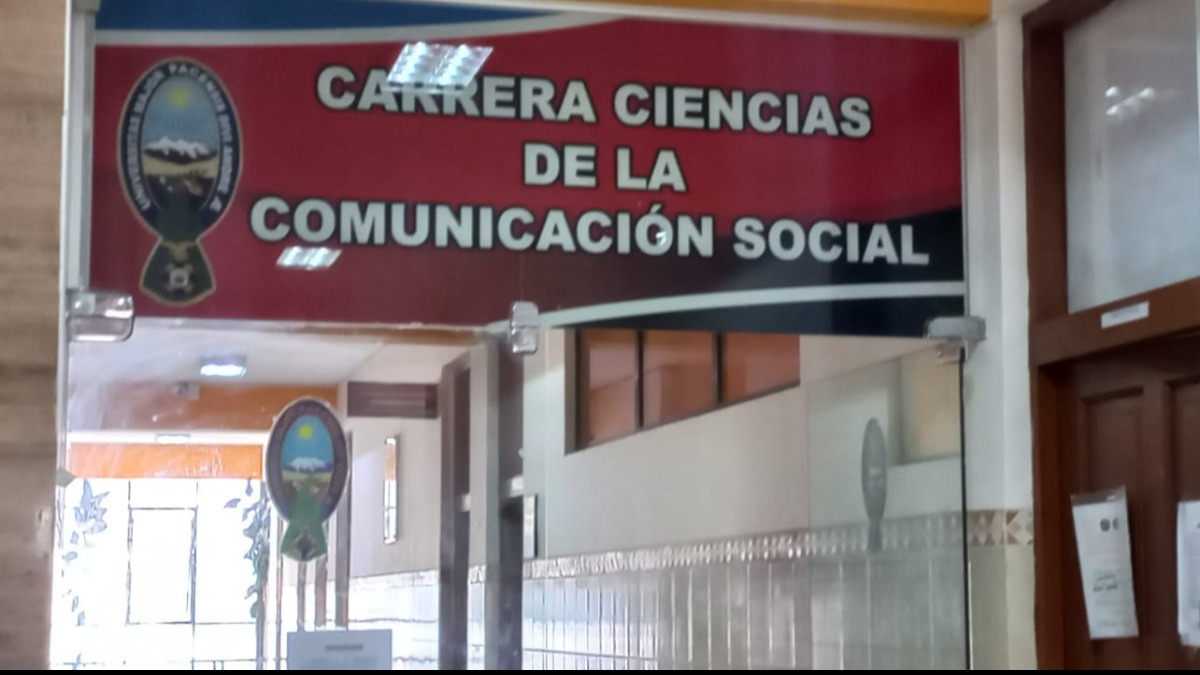 Carrera de Comunicación Social de la UMSA. Foto: ANF