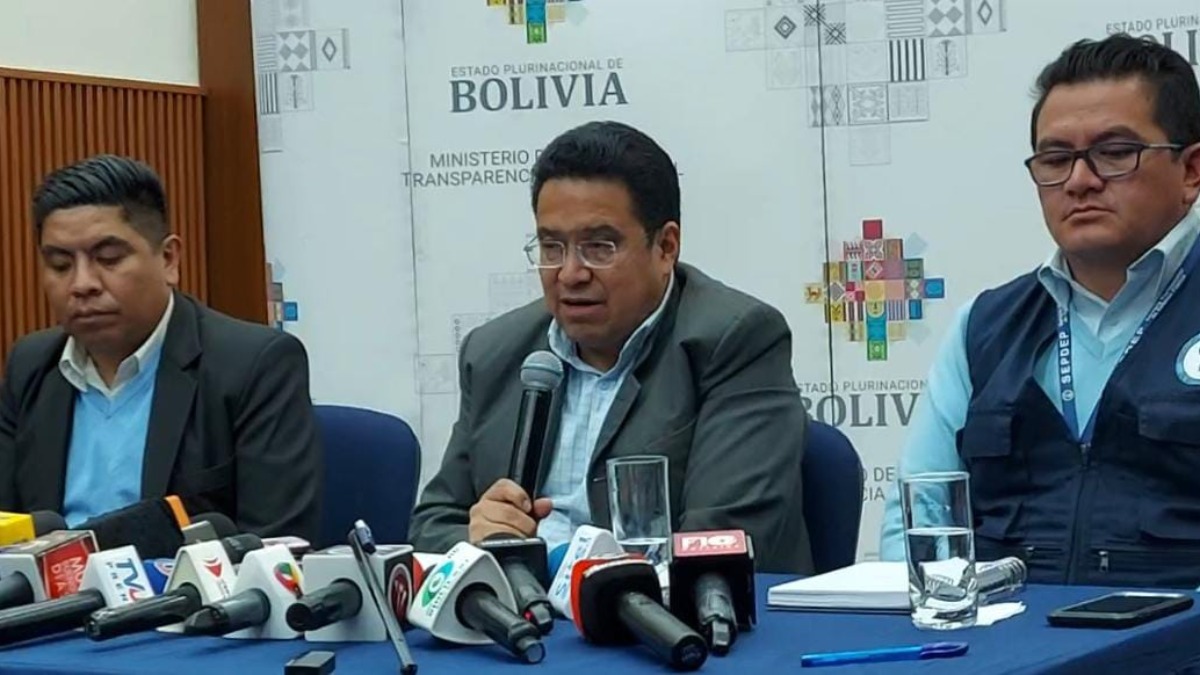 César Siles, ministro de Justicia. Foto: ANF
