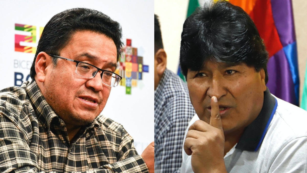 César Siles y Evo Morales