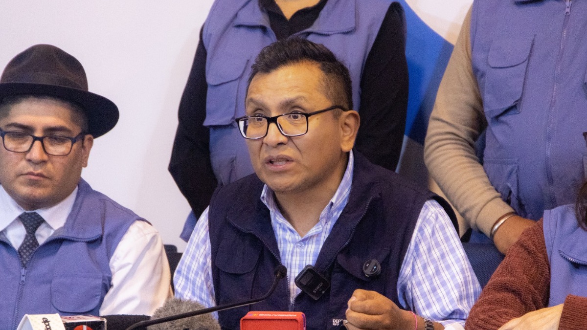 El defensor del Pueblo, Pedro Callisaya. Foto: Defensoría