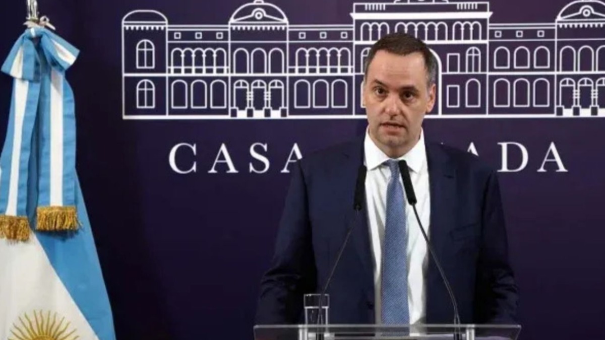 El portavoz del Gobierno argentino, Manuel Adorni.
