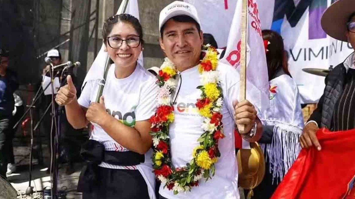 Eva Copa y Damián Condori