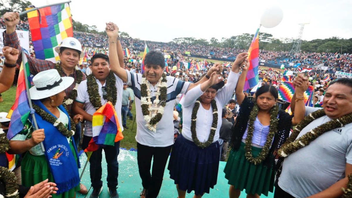 Evo Morales proclamado en el Chapare. Foto De su cuenta X