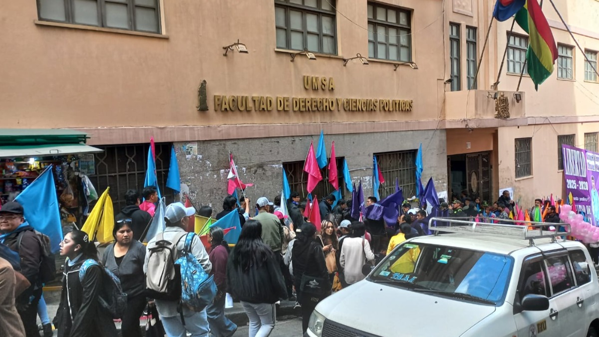 Facultad de Derecho y Ciencias Políticas de la UMSA. Foto: ANF