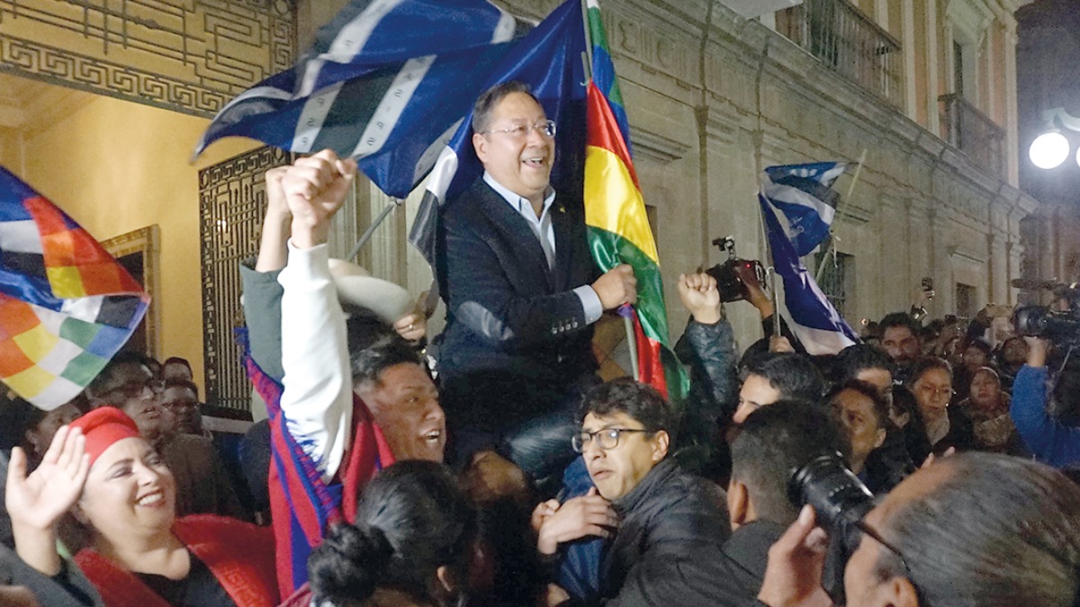 Luis Arce, presidente de Bolivia